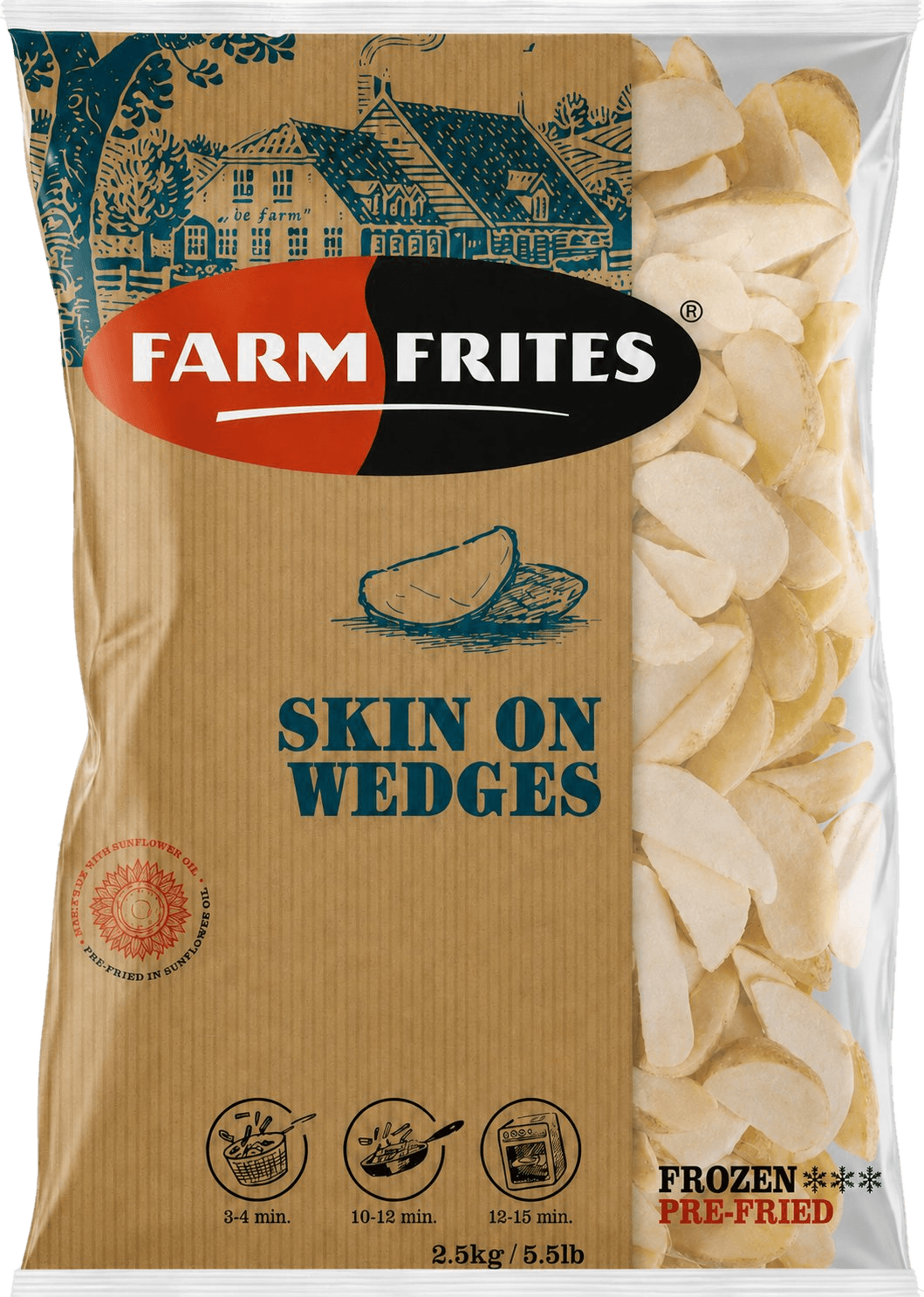Картофельные дольки в кожуре Farm Frites 2.5кг