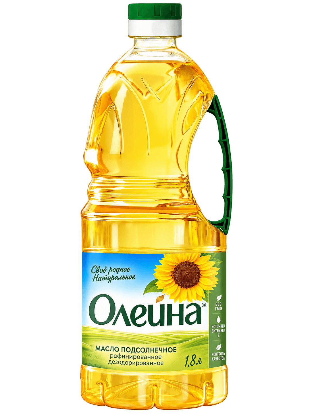 Масло подсолнечное рафинированное Олейна 1.8л