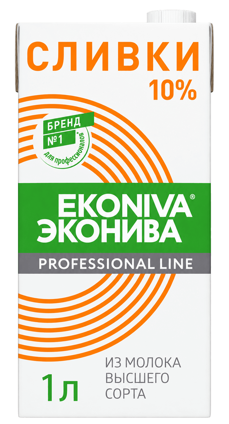 Сливки Professional Line ЭкоНива 10% 1000 мл