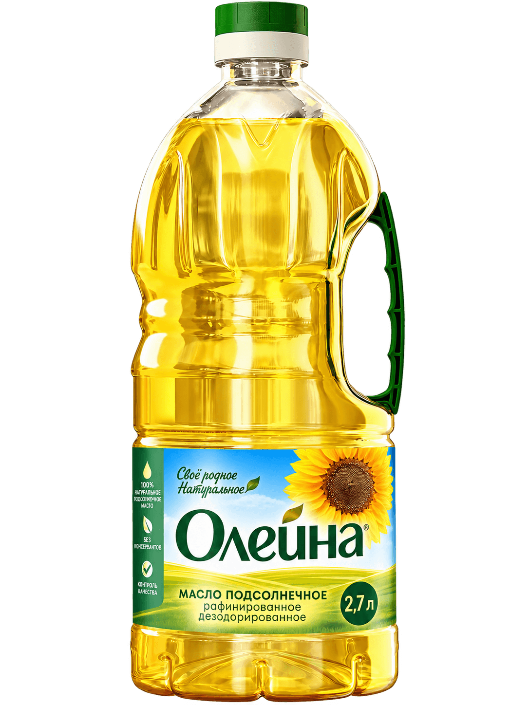 Масло подсолнечное рафинированное Олейна 2.7л